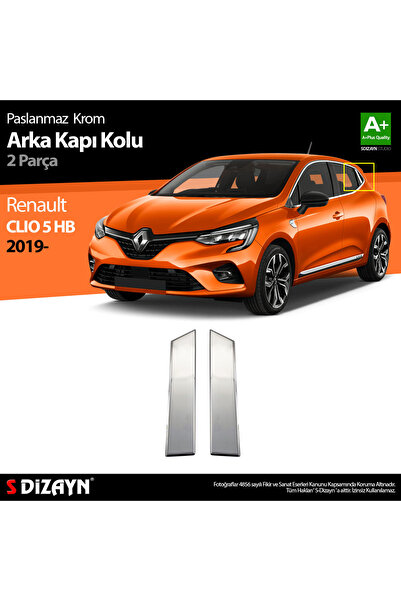 S Dizayn S-Dizayn Renault Clio 5 Krom Kapı Kolu Arka 2 Prç. 2019 Üzeri 7027124