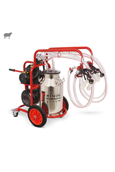 Melasty Dörtlü Koyun Süt Sağma Makinesi (PASLANMAZ GÜĞÜM - SİLİKON MEMELİK) (...