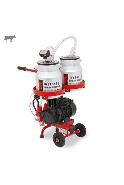 Melasty Micro Tekli İnek Süt Sağma Makinesi (Çift Güğümlü) (Alüminyum-Silikon...