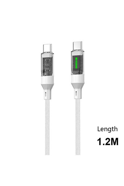 Kodak Type C to Type C Cable 60W 6A Fast Charging Cable with Nylon Braided Da...