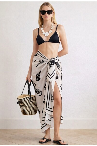 GODE اللون البيج، الحرير الساتان صوفية، شال