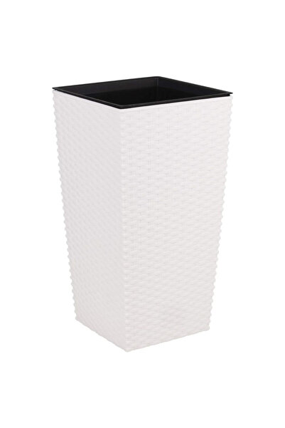 Prosperplast Ghiveci decorativ pentru flori Prosperplast, imitație de ratan, ...