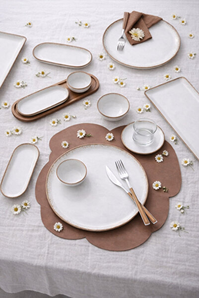 Kütahya Porselen KÜTAHYA PORSELEN BONE NORDIC 28 PARÇA KAHVALTI TAKIMI