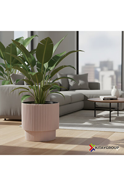 KıtayGroup Vega Model Büyük Dekoratif Modern Saksı Ve Vazo 30 Lt ( 36.6 Cm X ...