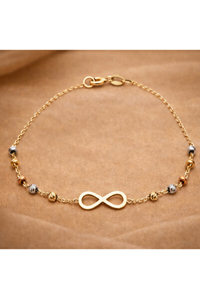 Ariş Sonsuzluk Temalı Dorika Altın Bileklik