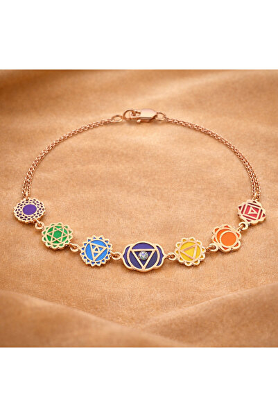 Ariş Pırlantalı 7 Çakra Bileklik Yaşam Enerjiniz Yenilensin