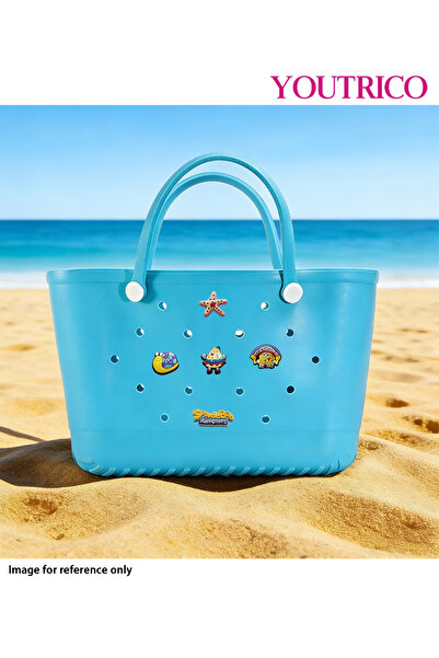 Youtrico مجموعة زينة كرتونية من 5 قطع - زينة على شكل شبشب وحقائب شاطئ