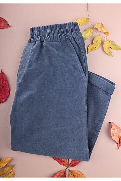 Cigit Βελούδινο παντελόνι 4-12 ετών Ναυτικό μπλε