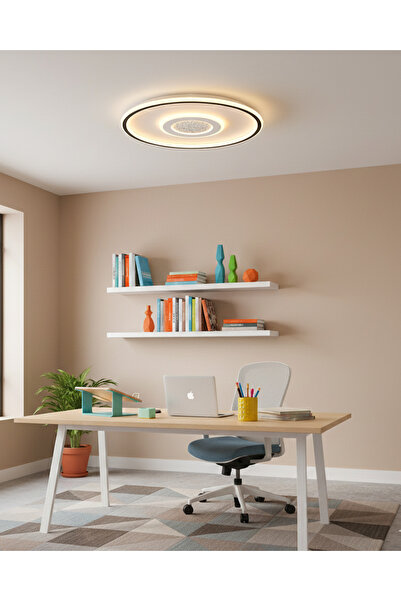 Özcan Aydınlatma 1435-02 Futura 50cm Armatür (3 Renk Led+kumandalı) Beyaz Renk