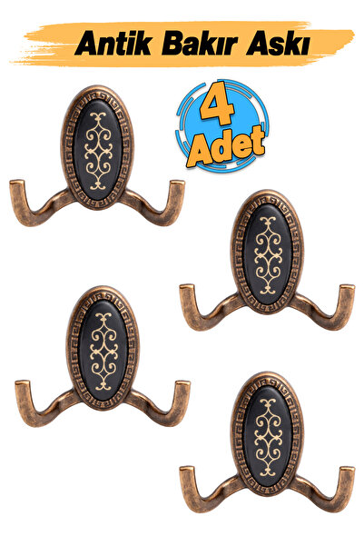 Badem10 Palmira Portmanto Duvar Vestiyer Askısı Metal Dolap Askılığı Eskitme ...