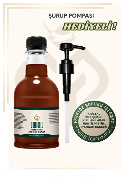gold gull Toffee-Nut Aromalı Kahve ve Meyve Şurubu 300 ml.