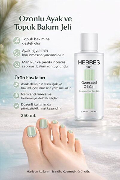 HEBBES Ayak Ve Topuk Çatlak Bakım Kremi, Parmak Arası Mantar, Manikür Pedikür...