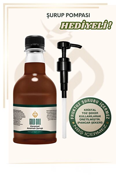 gold gull Karamel Aromalı Kahve & Meyve Şurubu 300 ml.