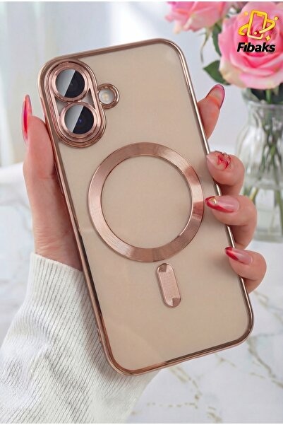 Fibaks iPhone 17 Kılıf Kamera Lens Korumalı Magsafe Şarj Kilifi Şeffaf Renkli...