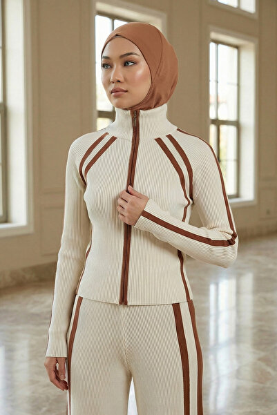 Aisha's Design طاقية حجاب، TB-5، بني داكن