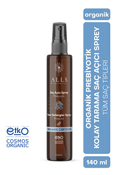 Alls Biocosmetics Organik Prebiyotik Kolay Tarama Saç Açıcı Sprey 140 ml