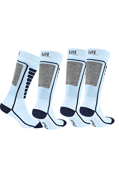 NORFOLK Леки детски ски чорапи от мериносова вълна Courchevel, пакет от 2 броя