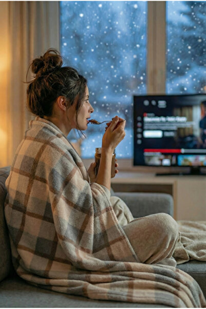 AQUABERRY Wellsoft Tv Blanket 105X175 cm - Stone