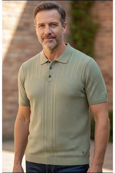 güncüoğlu ПОЛО З КОМИРОМ БЕЗ КИШЕНЬ, РЕГУЛЯРНИЙ КРОЙ, НЕЗГИБНИЙ КОМИР, ТРИКОТ...