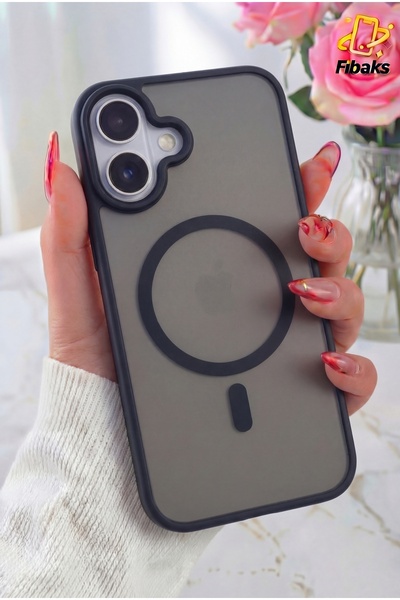 Fibaks iPhone 17 Kılıf Kamera Çıkıntılı Magsafe Şarj Destekli Yumuşak Kenarlı...
