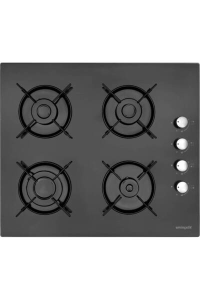 Eminçelik Ec-ah 1240 Bg60 Ankastre Gömmeli 4 Gözlü Siyah Ocak Sancak Alimer