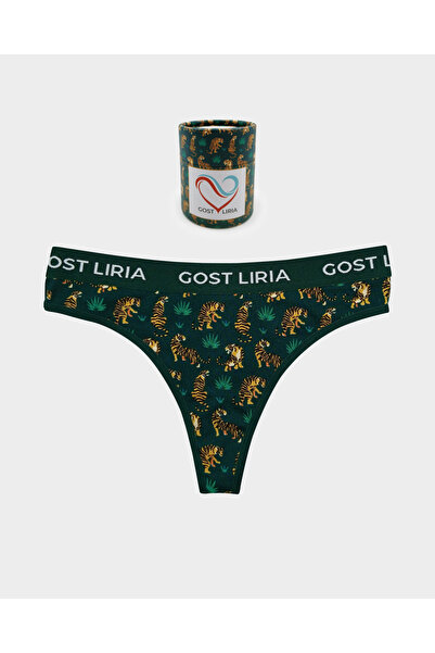 GOST LİRİA Γυναικείο στρινγκ εσώρουχο με σχέδιο τίγρης