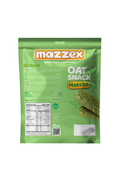 Mazzex Oat Snack Matcha, 120g Pack of 2 – Healthy Oat Snack
