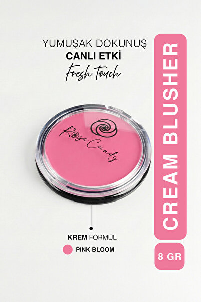 Rose Candy Krem Allık | Yüksek Pigmentasyon | Islak & Canlı Bitiş | Pembe | P...