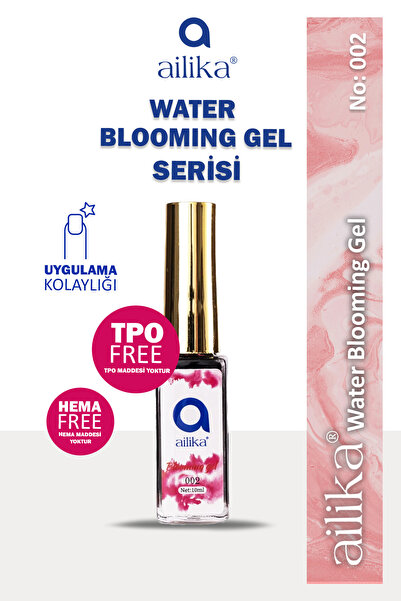 Ailika Water Blooming Kalıcı Oje Su İzi Oje 10ml No:002