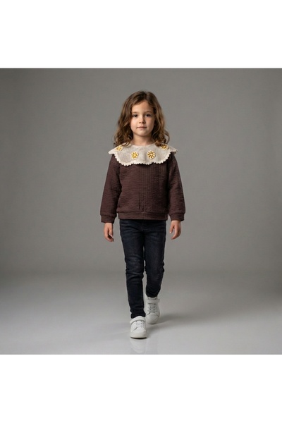 Via Girls Dantelli Kız Çocuk Sweat