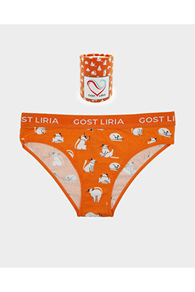 GOST LİRİA - Chiloți slip de damă cu model pisică argintie