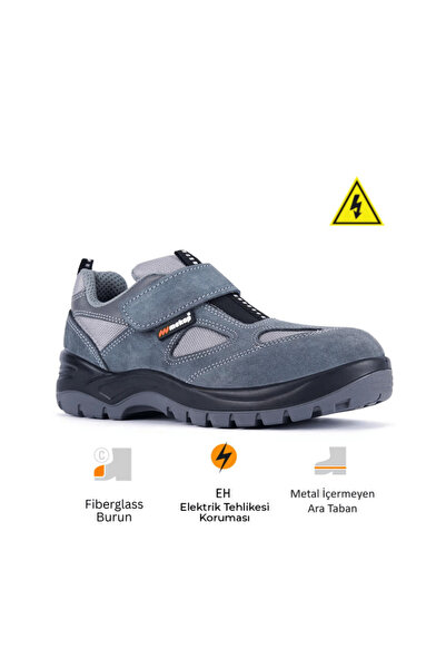 Mekap Policap 157-01 S1P SRC Süet Deri Fiberglass Burun Kevlar Ara Taban Elek...