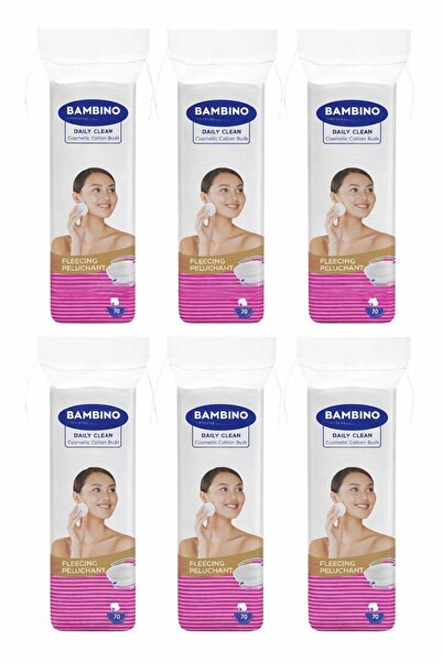 Bambino Cotton Makyaj Temizleme Pamuğu 70li Disk x6