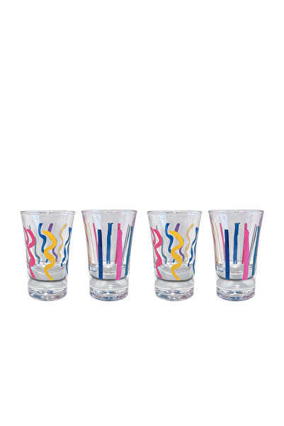Rakle Confetti 4-Piece Shot Glass Set 34 Cc