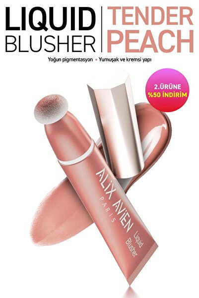 Alix Avien Yoğun Pigmentli E Vitaminli Mat Bitişli Kremsi Likit Allık - Liqui...