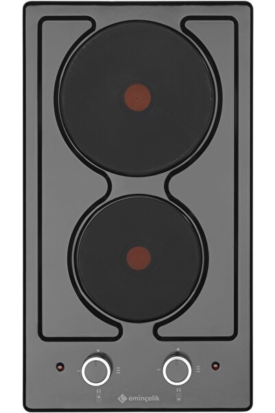 Eminçelik EMİNÇELİK 2 GÖZLÜ EMAYE ELEKTRİKLİ OCAK AH 4102 BE30 SANCAK ALİMER