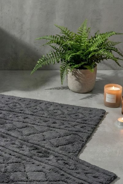 ZEBRACASA Set mop din bumbac Henra/gri închis