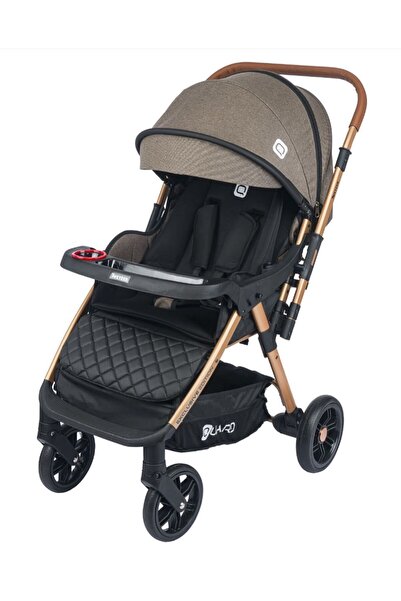 TURHANBEBE Tweteer Geniş Sepetli Mama Tablalı Çift Yonlu Bebek Arabası