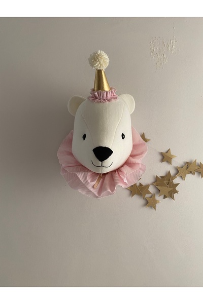 minibellababy Ayı büst çocuk odası duvar dekoru unicorn büst fil büst zürafa ...