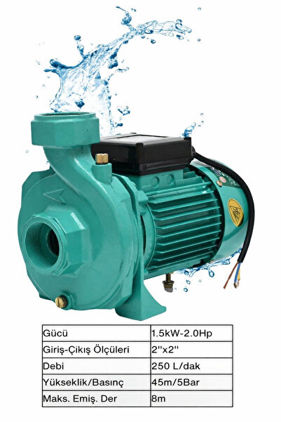 OPTIVEX 2 Hp 80 Elektrikli Su Pompası Su Motoru 2 Inc