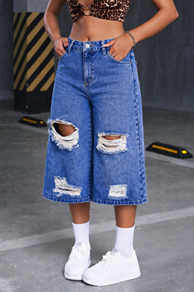 MARLİX Baggy Denim Bermuda Shorts