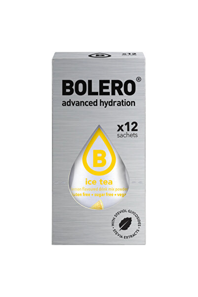 Bolero منكهات ترطيب وتحلية المياه نكهة شاي الليمون المثلج (12 حبة) Advanced H...