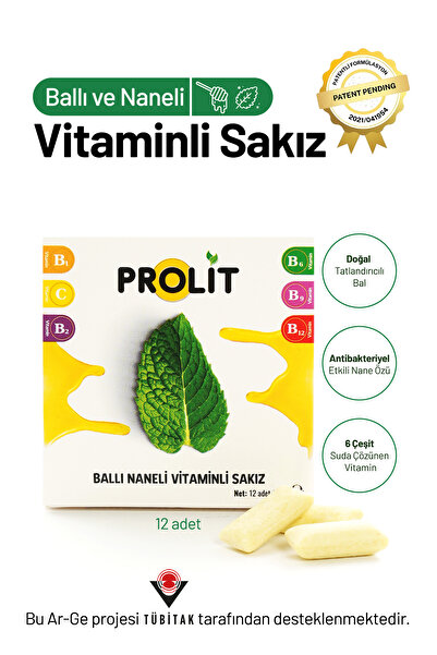 prolit BALLI NANELİ – VİTAMİN DESTEKLİ FONKSİYONEL SAKIZ | 3’LÜ AVANTAJ PAKETİ