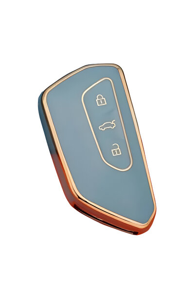 AutoHan Keys غطاء مفتاح جولف 8 كادي تيجوان ليون نانو ذهبي أخضر