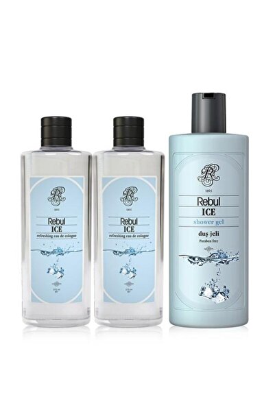 Rebul Ice 2 Adet 250 ml Kolonya + 500 ml Duş Jeli Seti