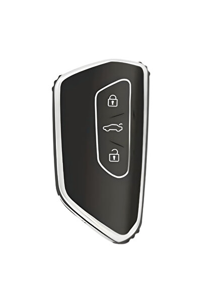 AutoHan Keys غطاء مفتاح جولف 8 كادي ليون أسود فضي نانو