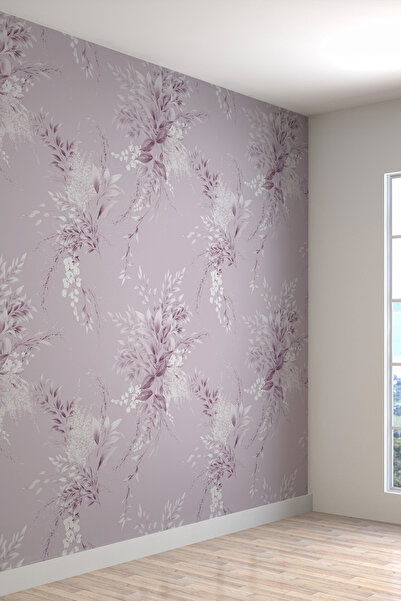 dreamwall Sade Çiçek Desenli Silinebilir Sağlıklı Tekstil Duvar Kağıdı