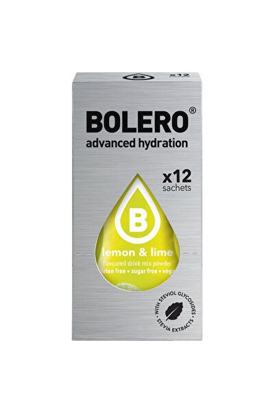 Bolero منكهات ترطيب وتحلية المياه نكهة الليمون و لايم 12 حبة-Advanced Hydrati...