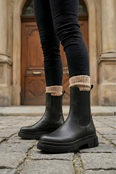 Karanshoes Παπούτσια Lio Μαύρα Θερμοαντιολισθητικά Χωρίς Πλαϊνό Φερμουάρ