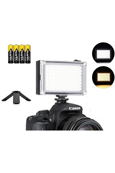 Tianya 112 Led Video Light Sürekli Işık 3200-5500k 11 Watt Dv Kamera Dslr Canon Nikon Sony Fujifilm Olympus